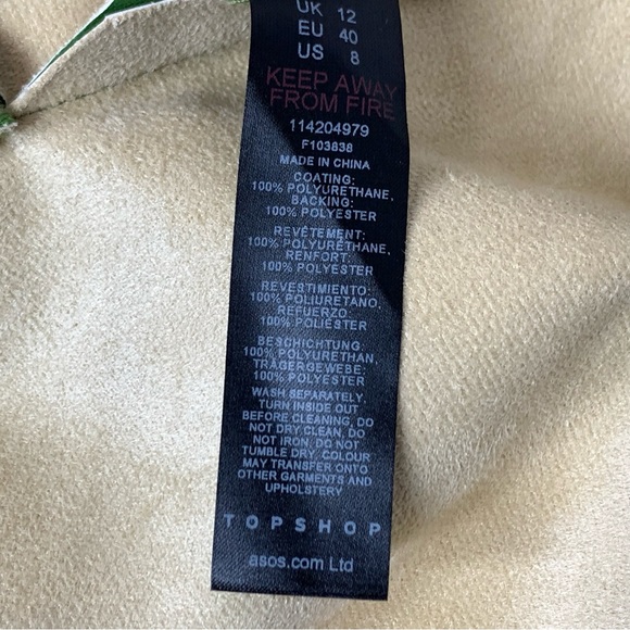 Topshop Maddie Faux Leather Button-Up Shirt - Picture 12 of 12